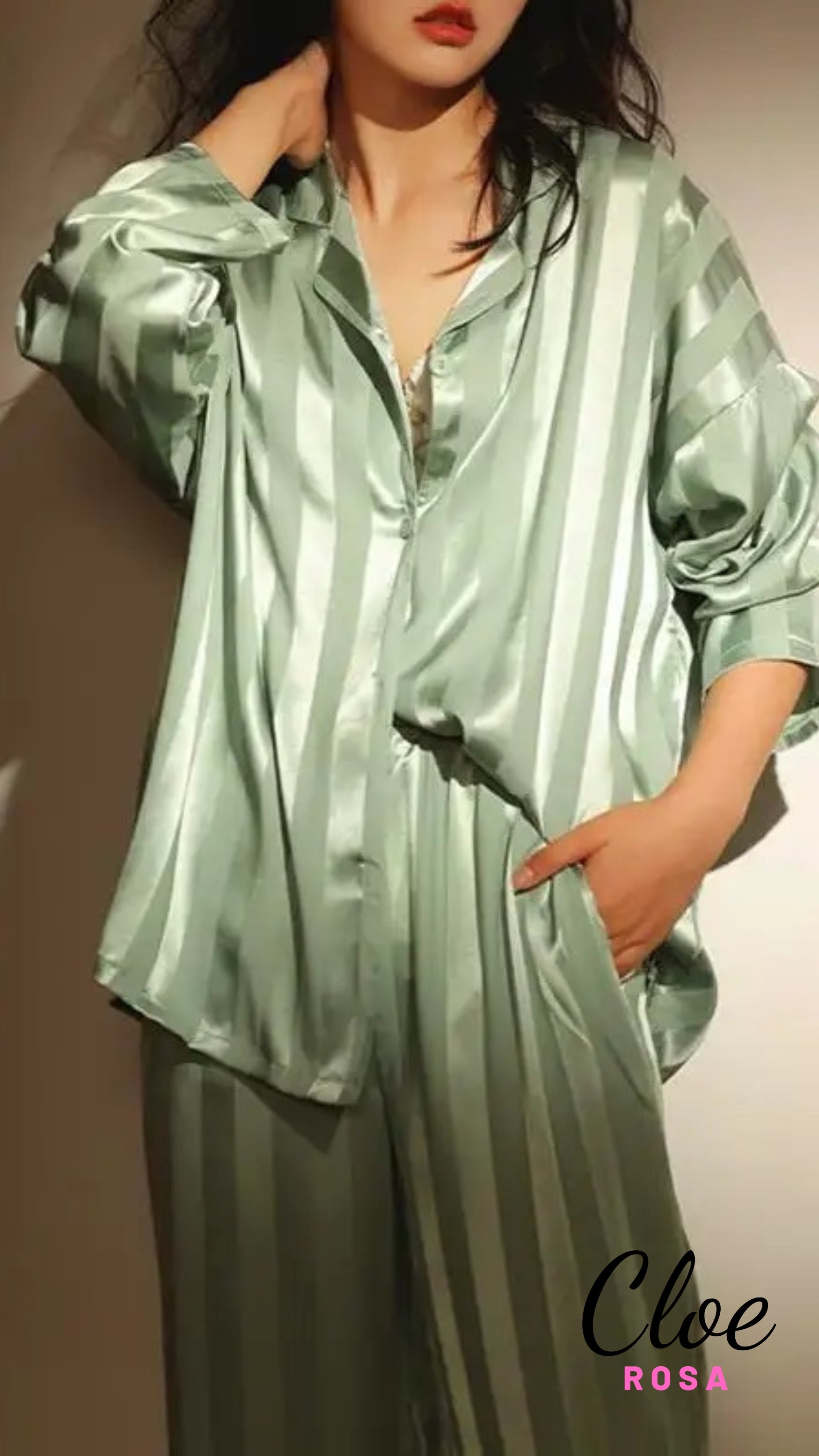 Pijama Acetinado Plus Size® •